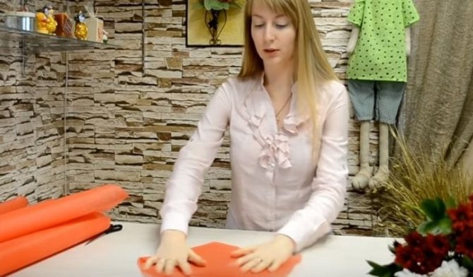 3 одинаковые заготовки из фетра