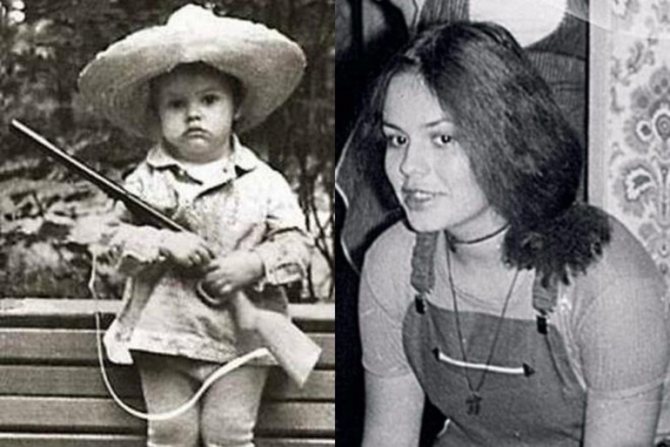 Екатерина Андреева в детстве